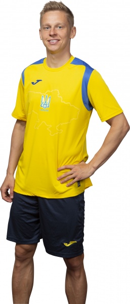 Футболка форми збірної України 2021 Joma Ukraine Official Replica T-shirt 101264.907 р.M жовтий