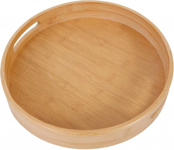 Поднос с ручками бамбуковая круглая Eurogold 38 см 7108200002