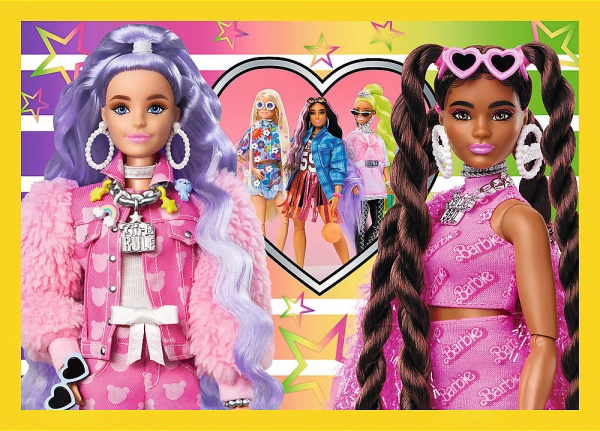 Пазл Trefl 4 в 1 Mattel Барби 34626