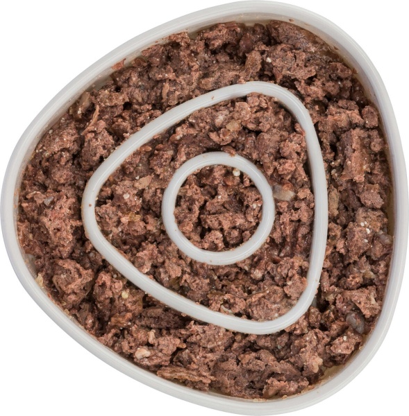 Миска Trixie для собак повільне годування сіра пластик/термопласна гума 0.35 л 15x15 см (25191)