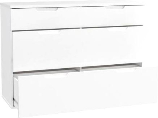 Комод Forte Meble STARLET WHITE STWK211 3S білий/білий глянець 