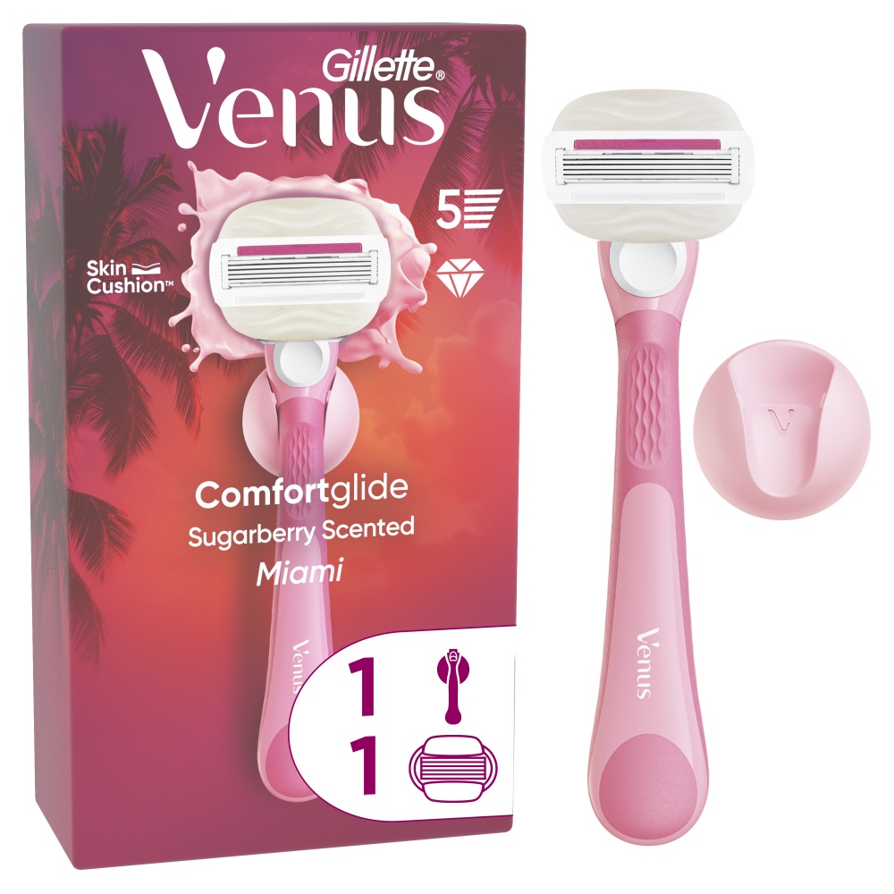 Станок для бритья Gillette Venus Miami Sugarberry с 1 сменным картриджем
