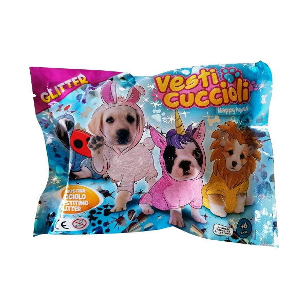 Игровая фигурка-стретч Dress your Puppy S1_Щенок в блестящем костюмчике DIR-L-10003 