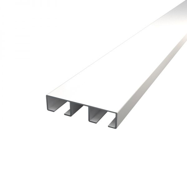 Карниз Алюсервіс Евро двойной укомплектованный 350 см белый 1 шт. 