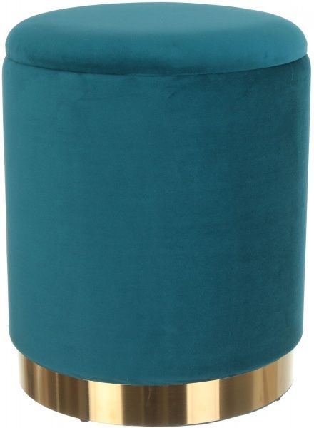 Сундук-пуф Francois 36х36х44 см изумрудный 