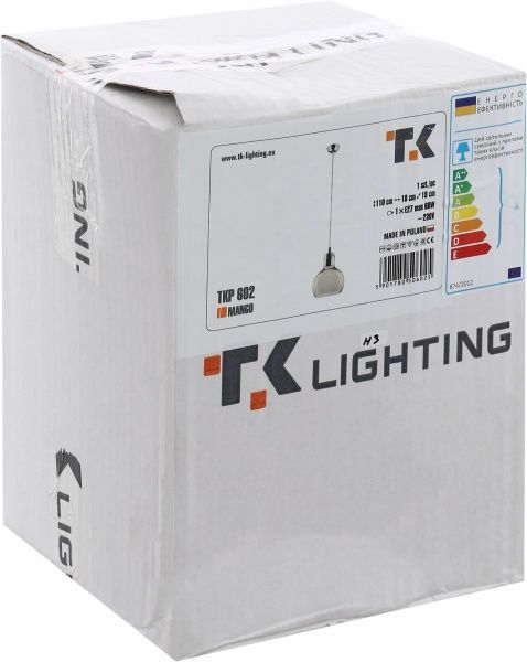 Подвес TK Lighting Mango 1x60 Вт E27 серый 602 