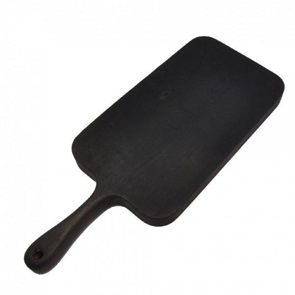 Дошка сервірувальна з ручкою з цільного дерева з випалюванням 37х19 см Tarkus