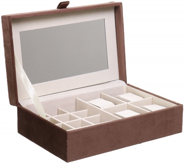 Скриня Royal Taupe для ювелірних виробів 250х160х70 мм 