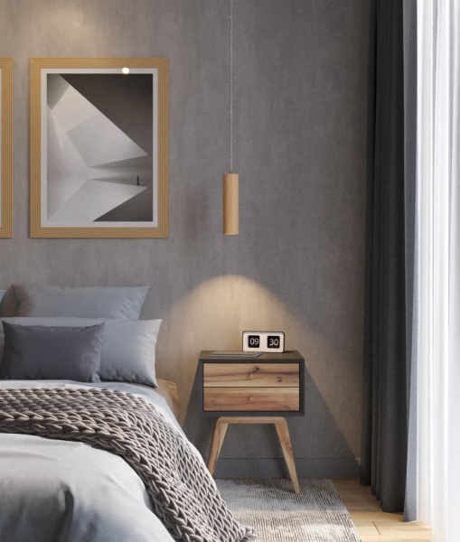 Підвіс Iterna Alta L 1xGU10 ясен темний LW084