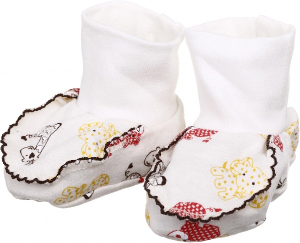 Пінетки дитячі Маленькие люди 56 р 40 см молочний 