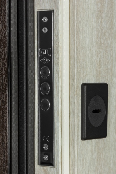 Двері вхідні Revolut Doors В-82 (квадро) Гладка 191 венге темний 2050x950 мм ліві