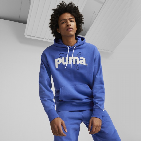Джемпер Puma PUMA TEAM GRAPHIC HOODIE TR 53825992 р. XXL синій