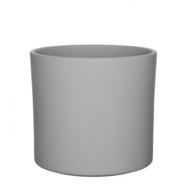 Вазон керамічний Edelman Era 28 см круглий 14,2 л пісочно-сірий (1035841) 