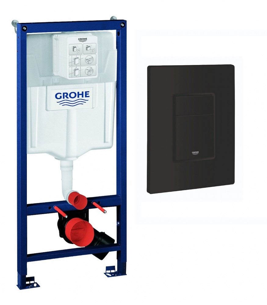 Комплект инсталляции Grohe Solido (Even черный мат) 388112430