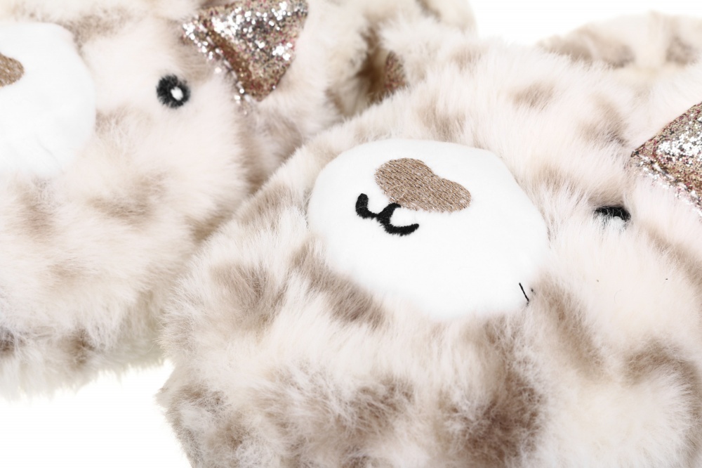 Тапочки для девочек HW с аркой Лама р.24-25 пятнистые NULL