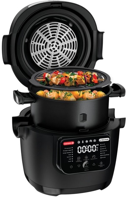 Мультиварка-мультипіч Tefal 2в1 MULTICOOK ACTIFRY MY741CF1