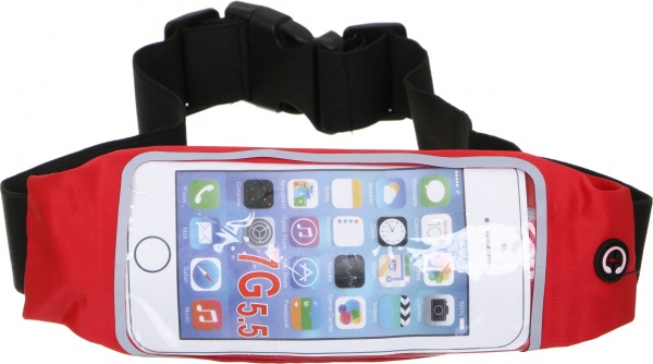 Спортивный чехол на пояс MaxxPro YJ-ABS16 черв. красный 