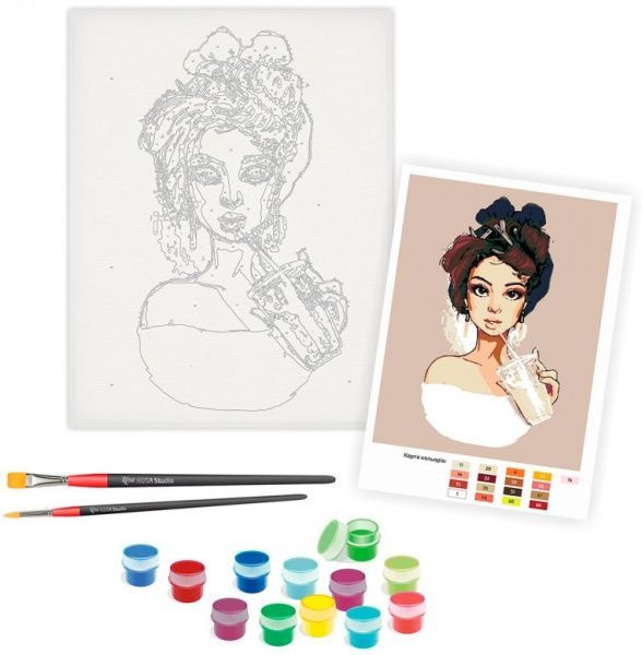 Картина по номерам С творчеством в мыслях Rosa Start 