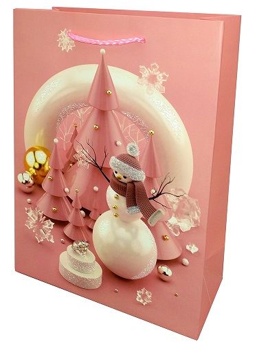 Пакет паперовий MEGA новорічний 45х55x15 см Happycom International