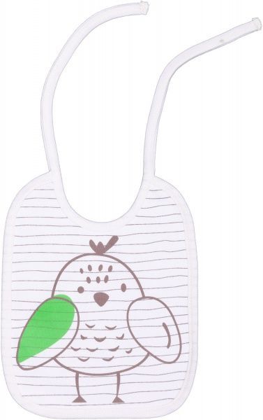 Слюнявчик Baby Veres Funy sparrows молочный 