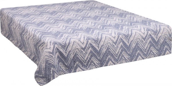 Покрывало Obidos 230x270 см La Nuit бежевый с синим 