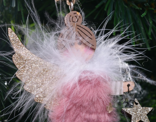 Набір новорічних декорацій Янгол 2 шт. 10х0,5х10 см DH8050010 