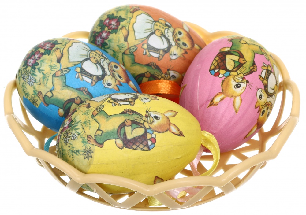 Украшение пасхальное Яйца 5х7 см в ассортименте B118-1WX