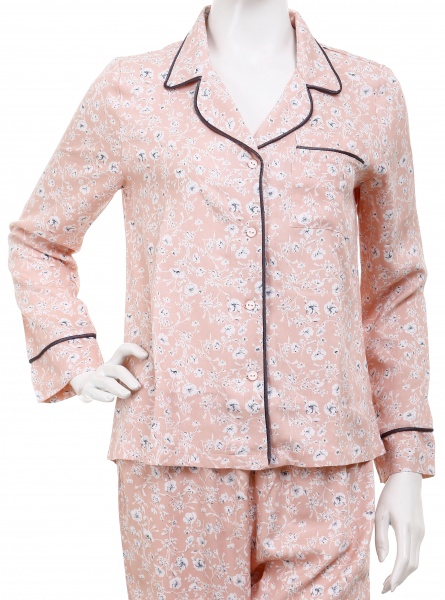 Жакет Deco женский BIZE принт цветы р. S персиковый