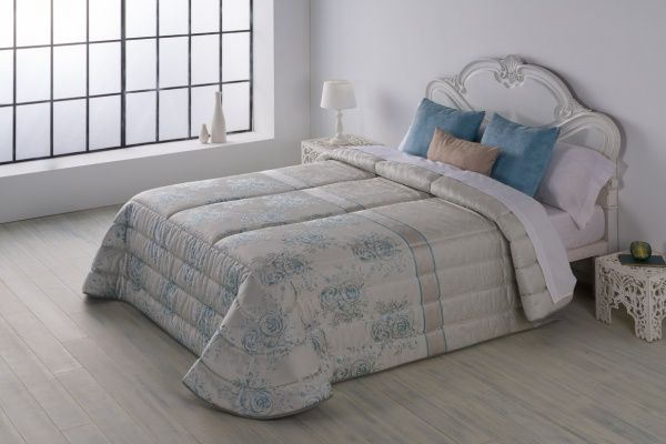 Покрывало Diana 235x270 см Textilia бежевый с голубым 