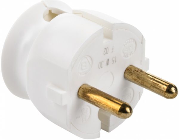 Вилка электрическая Legrand 16 А 50183 без заземления 250В 16А IP20 белый