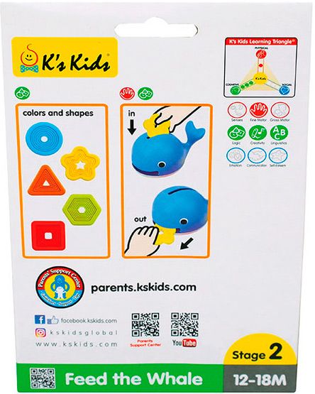 Розвиваюча іграшка K`s Kids Нагодуй Кита KA10767-GB