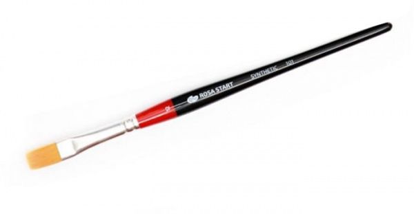 Кисть Синтетика плоская, 101 № 12 Rosa Start 