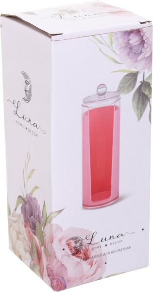 Органайзер для косметики Luna 7,5х20 см розовый 