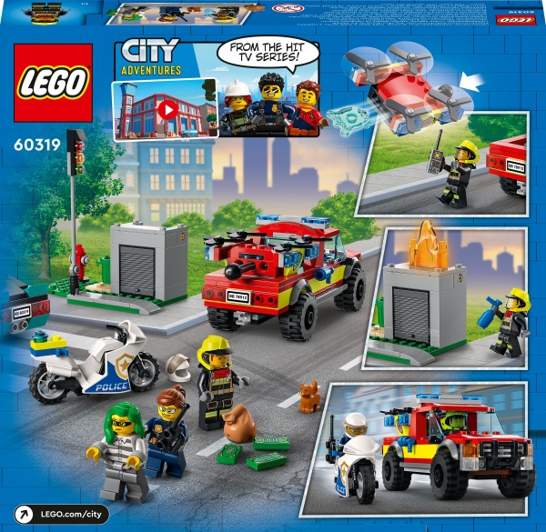 Конструктор LEGO City Пожарная бригада и полицейская погоня 60319