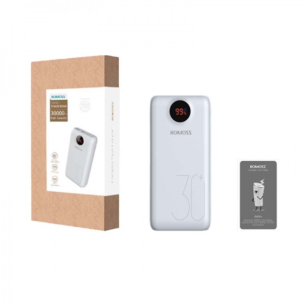 Универсальная мобильная батарея Romoss 26800 mAh white (PB931002) 