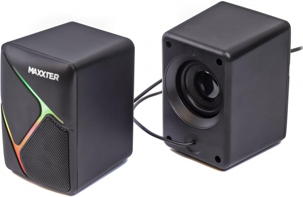 Акустическая система Maxxter CSP-U004RGB 2.0 black 