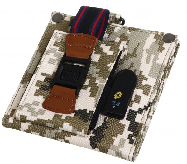 Зарядний пристрій розкладний Altek портативний 14W ALT-14 мілітарі