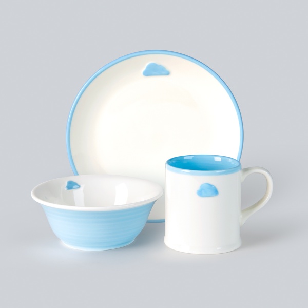 Тарілка обідня 20 см KP-46 Blue MVM