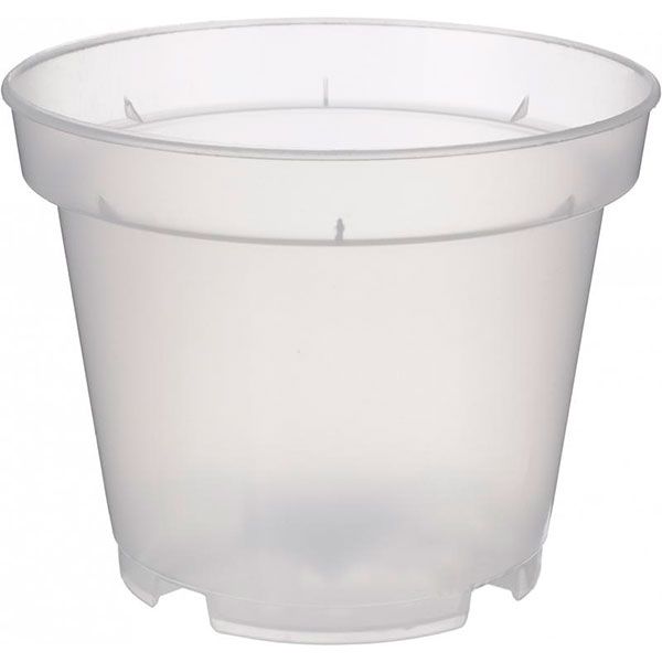 Горщик пластиковий Орхідея прозорий круглий 1л безбарвний (948703) 