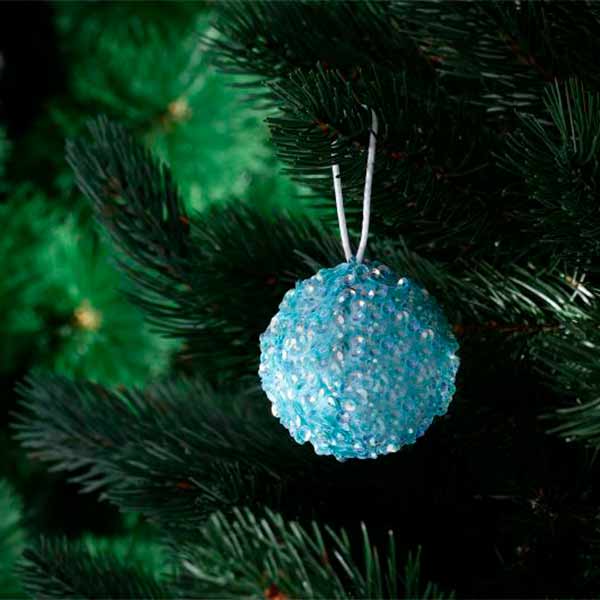 Шарик новогодний 0840 80 мм