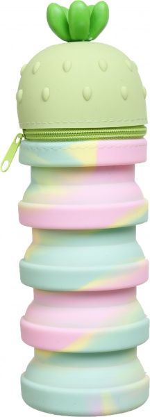 Пенал-тубус Клубника 11х6,5/19х6,5 см салатовий