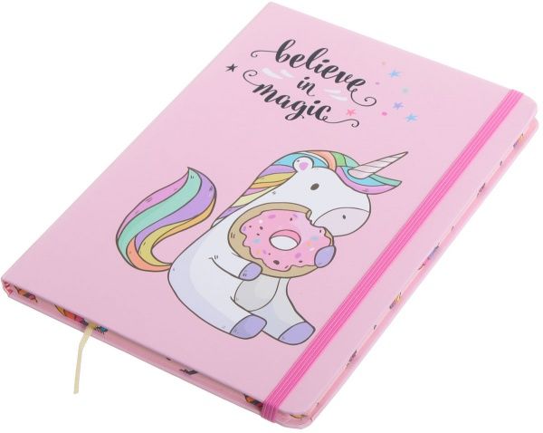 Книга для нотаток Unicorn with donut А5 80 аркушів