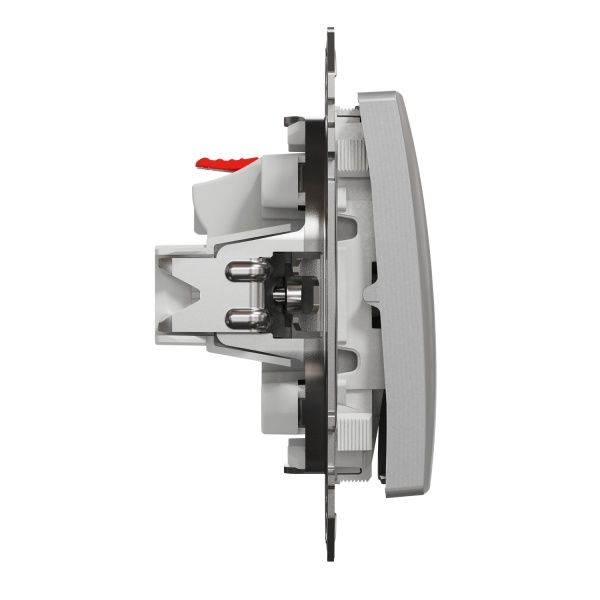 Вимикач одноклавішний Schneider Electric Sedna Design без підсвітки 10 А 250В алюміній SDD113101