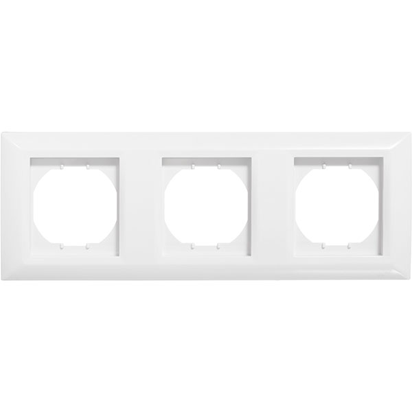 Рамка трехместная UP! (Underprice) Vesta горизонтальная белый