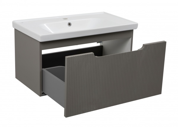 Тумба подвесная Aqua Rodos Модена 80 см с умывальником Frame 80