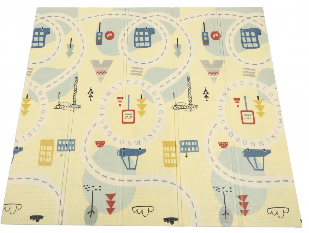 Игровой коврик Bambinelli Panda-traffic 180x200х1 см в сумке