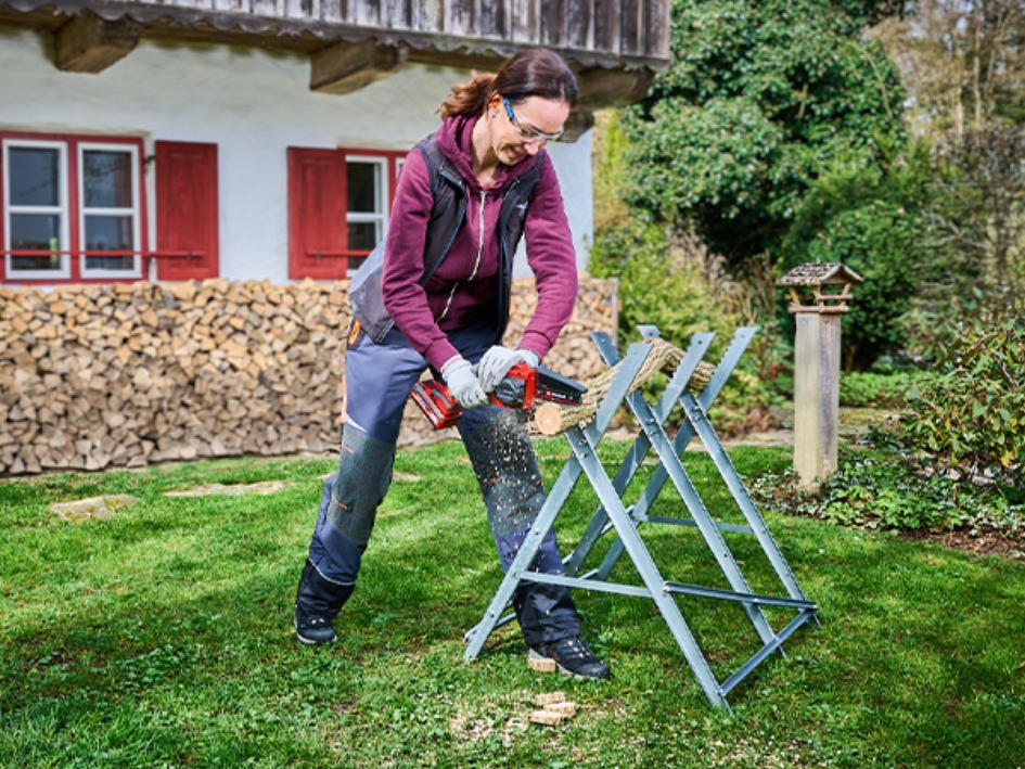 Пила мини аккумуляторная Einhell PXC GE-PS 18/15 Li BL Kit 2.5 Ah 4600040+4512097+4500174