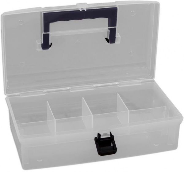 Органайзер для дрібних деталей для метизів Prosperplast прозорий (245x135x85) 5 секцій (NUN10) 10