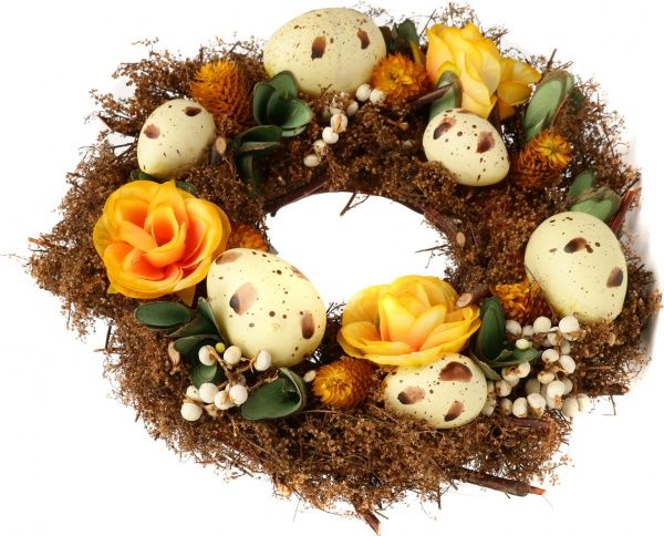 Венок пасхальный с яйцами E580218B
