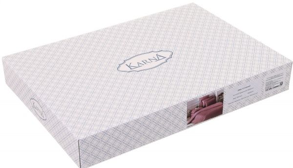 Комплект постельного белья Loft 1,5 розовый Karna 